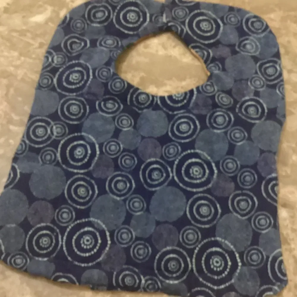 NWOT. Hand Crafted Quilted Reversible Baby Bib $12 ea. or 3/$25